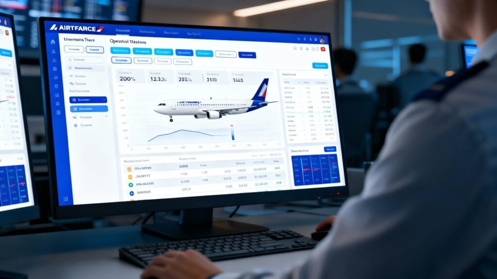 Intralignes, le portail intranet d'air france pour les équipes opérationnelles sans aucun texte