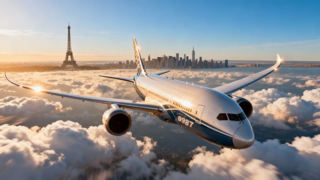 Temps de vol entre paris et new york sans aucun texte