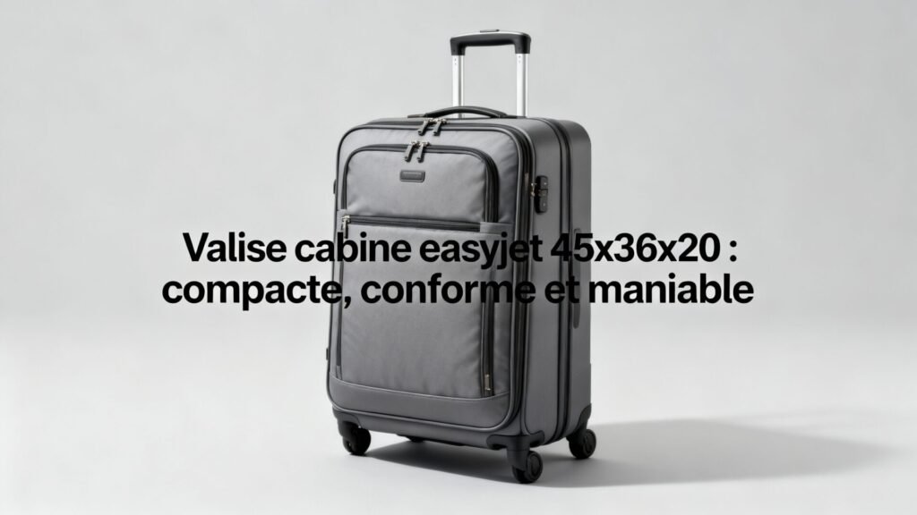 Valise cabine easyjet 45x36x20 : compacte, conforme et maniable avec texte