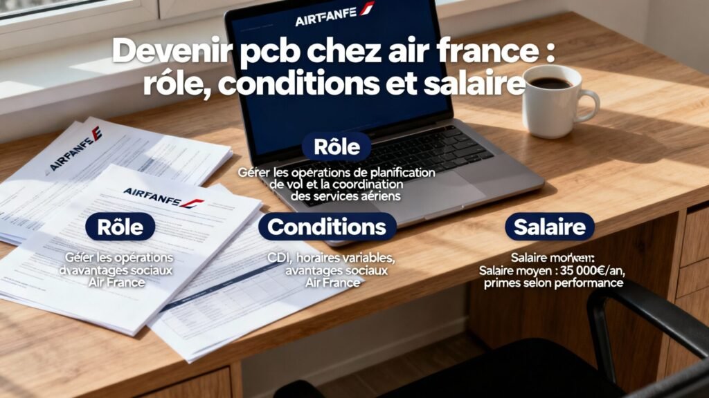 Devenir pcb chez air france : rôle, conditions et salaire avec texte