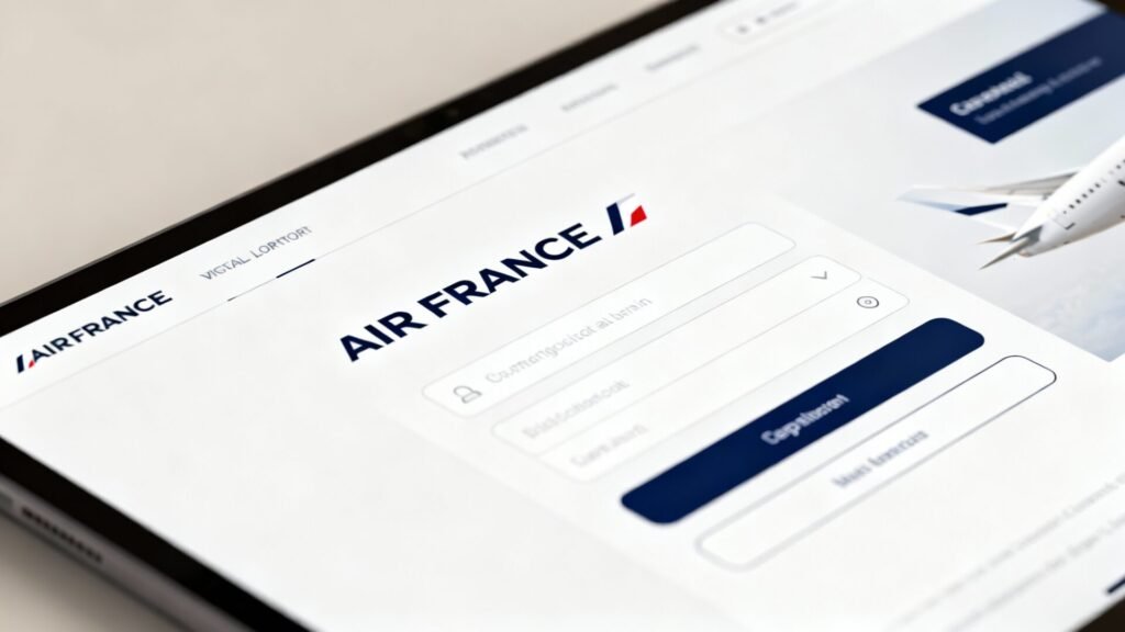 Intralignes : le portail opérationnel d'air france sans aucun texte