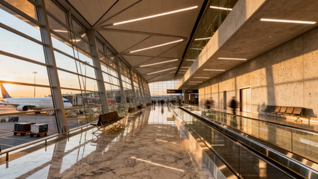 Terminal 2 de l'aéroport charles de gaulle : hub modulaire et longs-courriers sans aucun texte